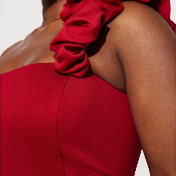 Fashion Nova Strapless Red Dress - Picture 4 of 4